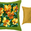 Needlepoint Pillow Kit "Golden Bouquet"
