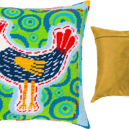 Needlepoint Pillow Kit "Rooster"