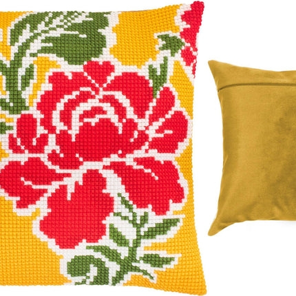 Cross Stitch Pillow Kit "Field of Roses"