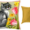 Needlepoint Pillow Kit "Kitty"