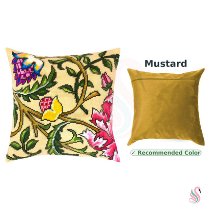 Needlepoint Pillow Kit "Climbing Rose. Tree"