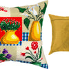 Needlepoint Pillow Kit "Vases and Flowers"