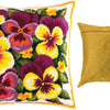Needlepoint Pillow Kit "Violas"
