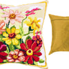 Needlepoint Pillow Kit "Zinnias"