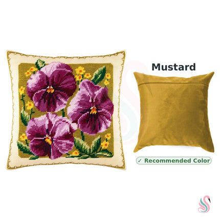 Needlepoint Pillow Kit "Viola"
