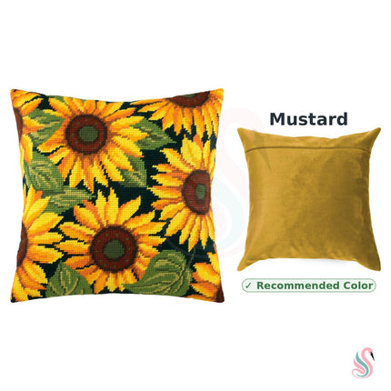 Needlepoint Pillow Kit "Sunflowers"