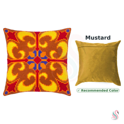 Cross Stitch Pillow Kit "Spiced Honey"