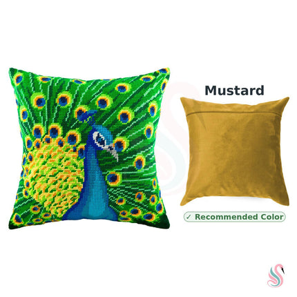 Needlepoint Pillow Kit "Peacock"