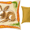 Needlepoint Pillow Kit "Rabbit with Carrots"