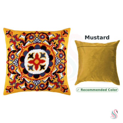 Needlepoint Pillow Kit "Persian Rosette"