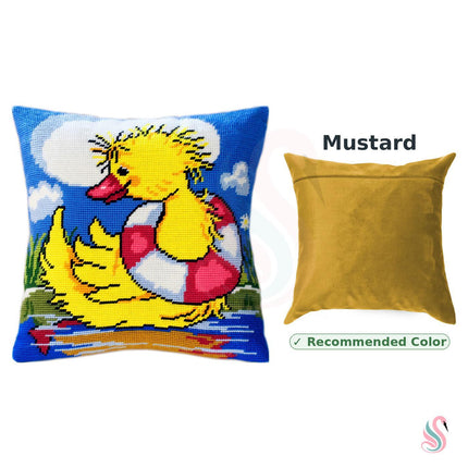 Needlepoint Pillow Kit "Duckling the Sailor"