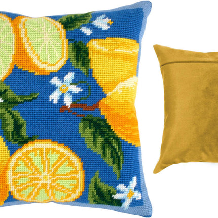 Needlepoint Pillow Kit "Lemons"