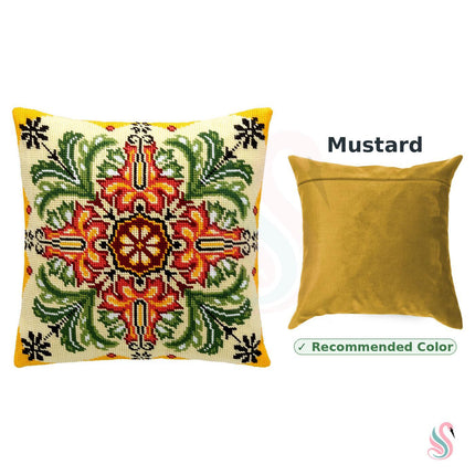 Needlepoint Pillow Kit "Kaleidoscope of Flowers"