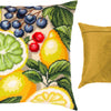 Needlepoint Pillow Kit "Fruit fiesta"