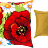 Cross Stitch Pillow Kit "Poppies with daisies"