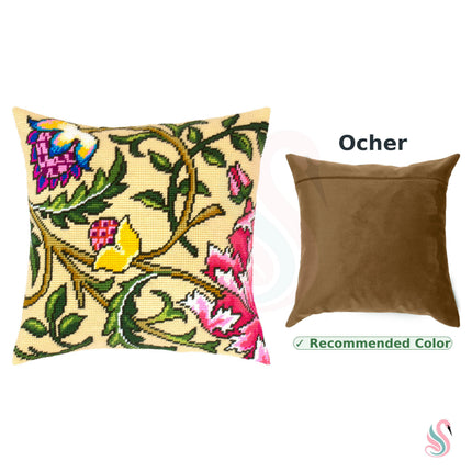 Needlepoint Pillow Kit "Climbing Rose. Tree"