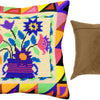 Needlepoint Pillow Kit "Folk Flowers"