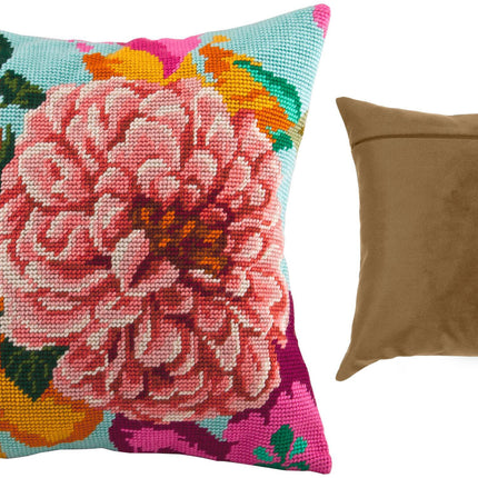 Needlepoint Pillow Kit "Tea Rose"