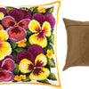 Needlepoint Pillow Kit "Violas"