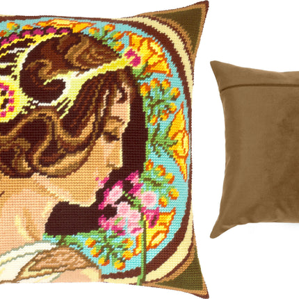 Needlepoint Pillow Kit "Primrose"