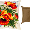 Cross Stitch Pillow Kit "Poppies, C. Klein"