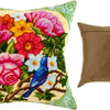 Needlepoint Pillow Kit "Nightingale in Flowers"