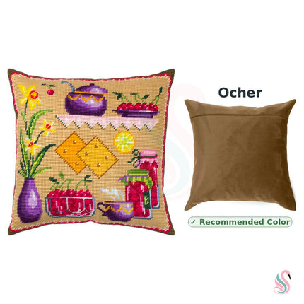 Needlepoint Pillow Kit "Cherry Jam"