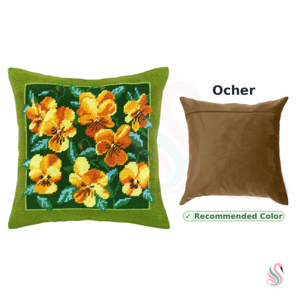 Needlepoint Pillow Kit "Golden Bouquet"