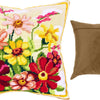 Needlepoint Pillow Kit "Zinnias"