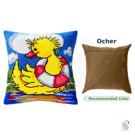 Needlepoint Pillow Kit "Duckling the Sailor"
