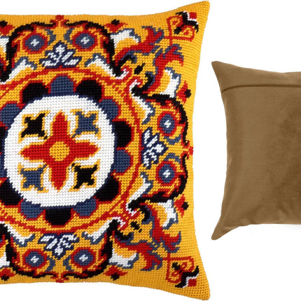Needlepoint Pillow Kit "Persian Rosette"