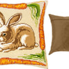 Needlepoint Pillow Kit "Rabbit with Carrots"