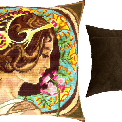 Needlepoint Pillow Kit "Primrose"