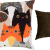Cross Stitch Pillow Kit "Cat Choir"
