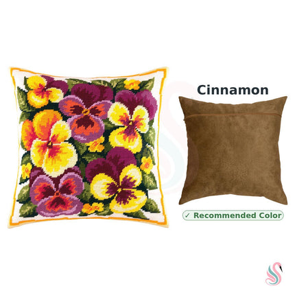 Needlepoint Pillow Kit "Violas"