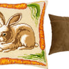 Needlepoint Pillow Kit "Rabbit with Carrots"