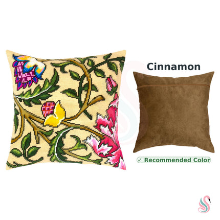 Needlepoint Pillow Kit "Climbing Rose. Tree"