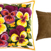 Needlepoint Pillow Kit "Violas"