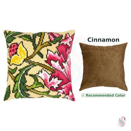 Cross Stitch Pillow Kit "Climbing Rose (Tree Series), J. G. Dearl"