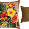 Needlepoint Pillow Kit "Nasturtium"
