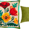 Needlepoint Pillow Kit "Bouquet of Poppies"