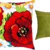 Cross Stitch Pillow Kit "Poppies with daisies"