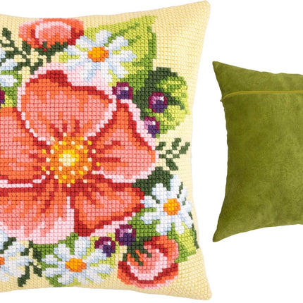 Cross Stitch Pillow Kit "Bouquet"