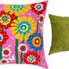 Needlepoint Pillow Kit "Multicolored daisies"