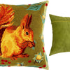 Needlepoint Pillow Kit "Squirrel"