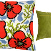Cross Stitch Pillow Kit "Poppies"