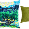 Needlepoint Pillow Kit "Olive Trees"