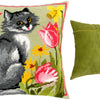Needlepoint Pillow Kit "Kitty"