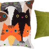 Cross Stitch Pillow Kit "Cat Choir"