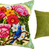 Needlepoint Pillow Kit "Nightingale in Flowers"